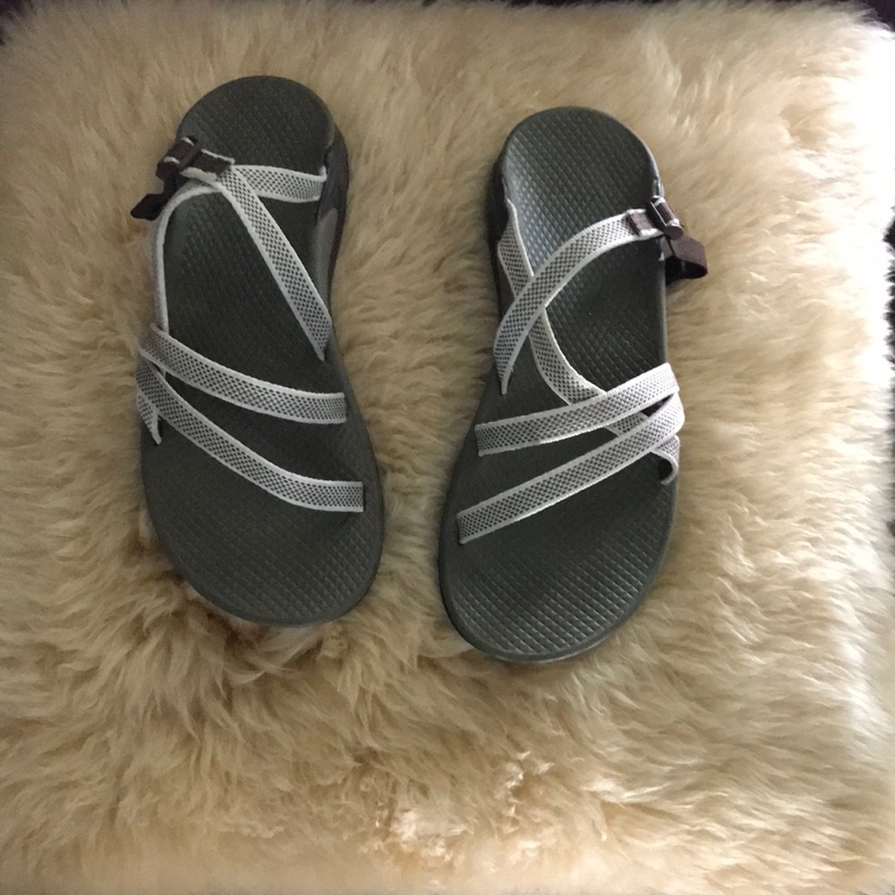 Chaco slip on sandals, tan/brown, size 8